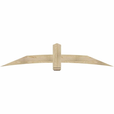 Ekena Millwork Bellingham Rough Sawn Timber Gable Bracket, Douglas Fir, 84"W x 17"H x 2"D x 6"F, 5/12 Pitch GBW084X17X0206BEL00RDF